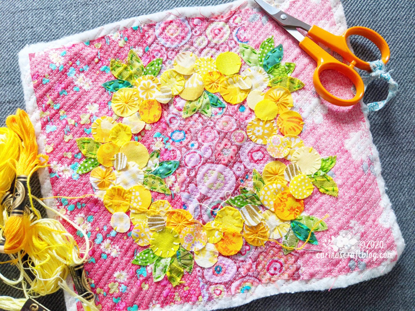 Slow Stitching Flowers – Carina's Craftblog