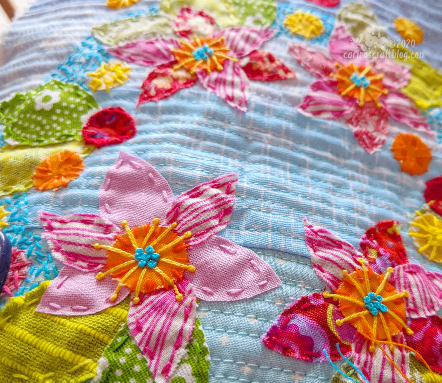 Slow Stitching Flowers – Carina's Craftblog