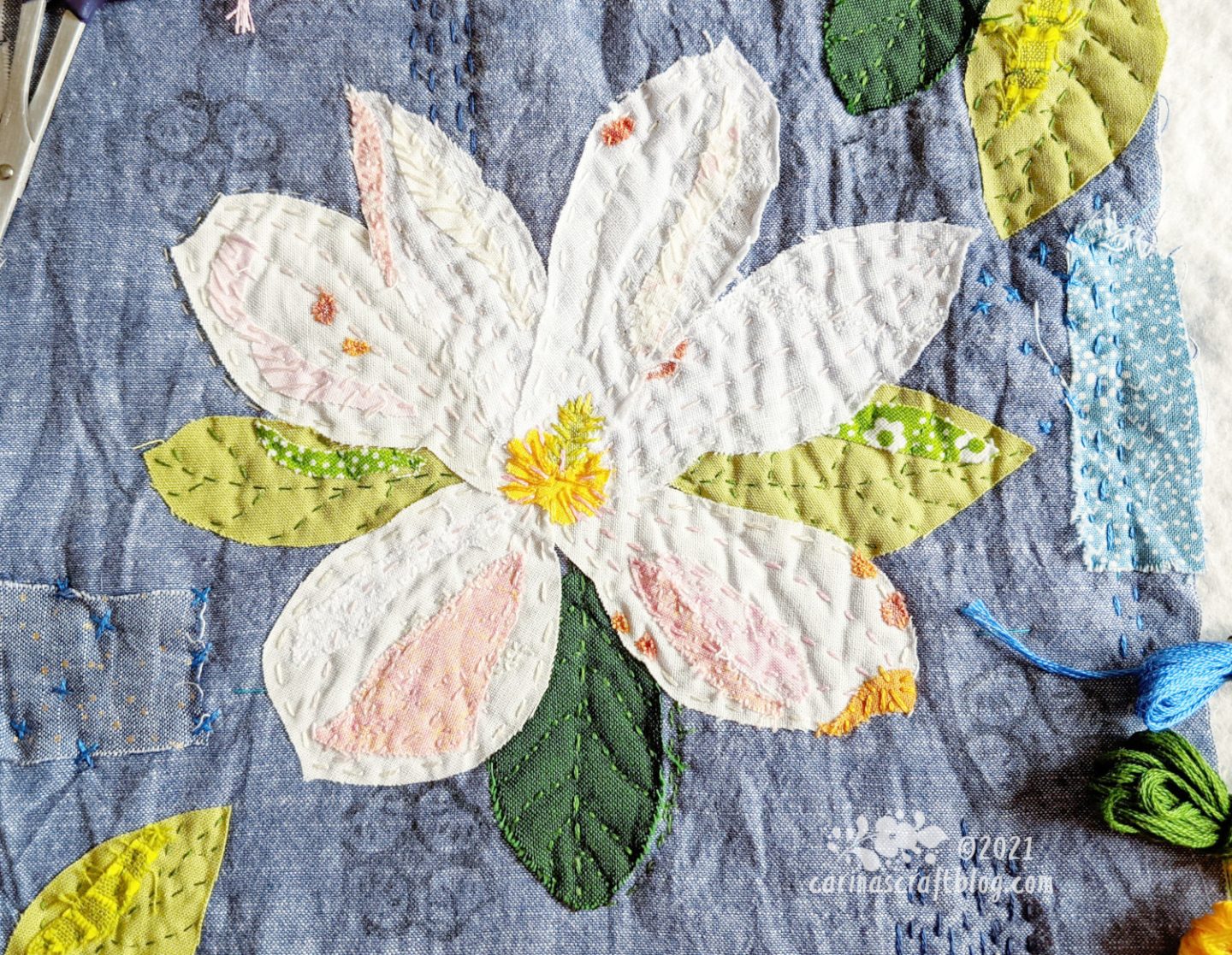 Magnolia Slow Stitching Kit – Carina's Craftblog