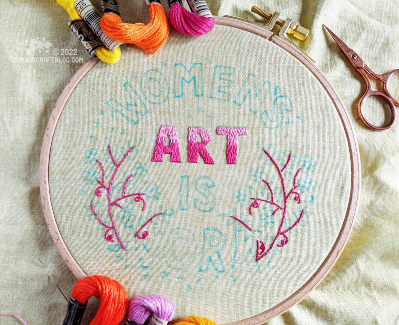 Women’s Art Is Work Pattern – Carina's Craftblog