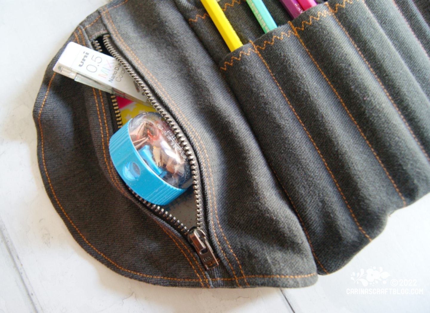 Travel Leather Artist Roll, Handmade Pencil Case, Pencil Organizer